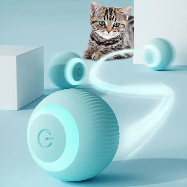 اسباب بازی حیوانات توپ هوشمند pet gravity smart rotating ball